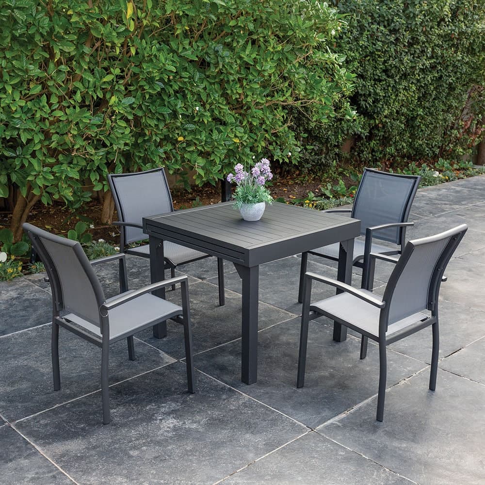 Table 100% aluminium 90*90/180