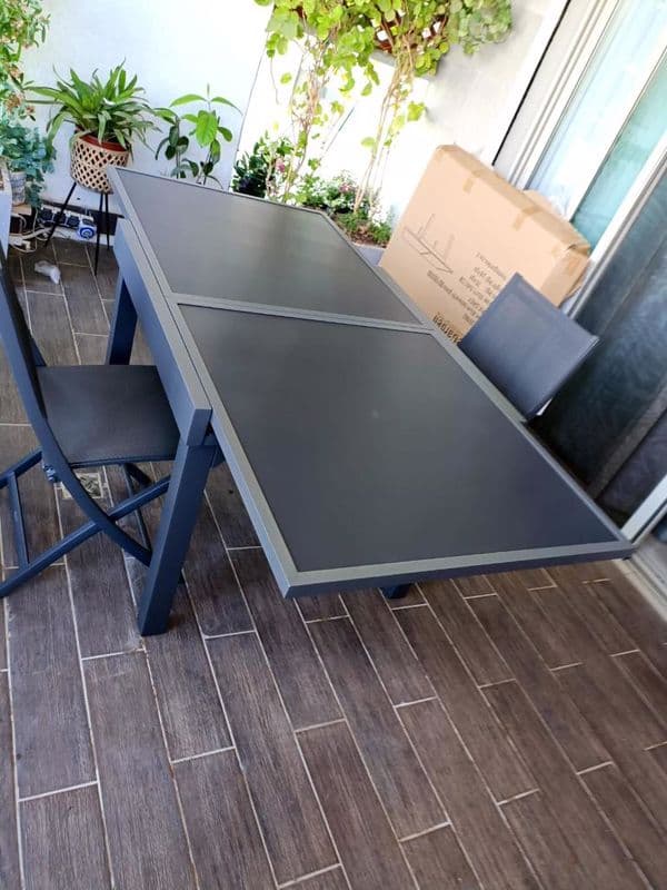 Table verre trempé 90*90/180