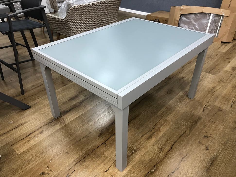 Table verre trempé 100*135/270