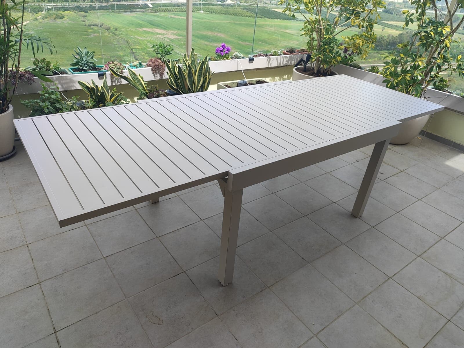Table 100% aluminium 100*135/270