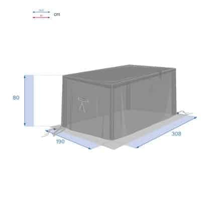 Housse pour table 308 x 190 cm