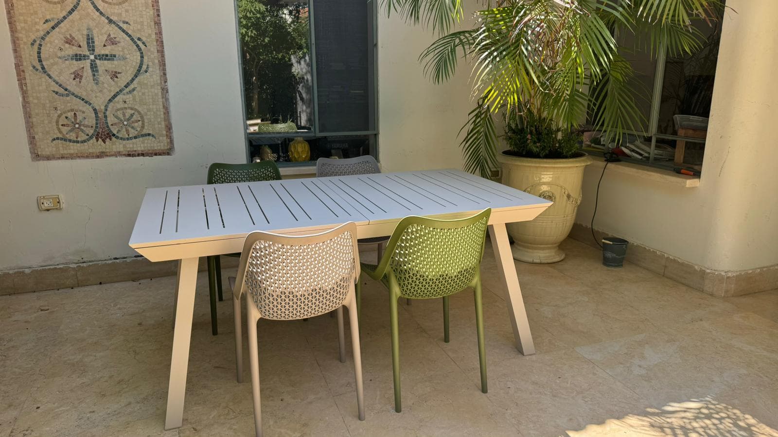 Table Aluminium 100*172/243