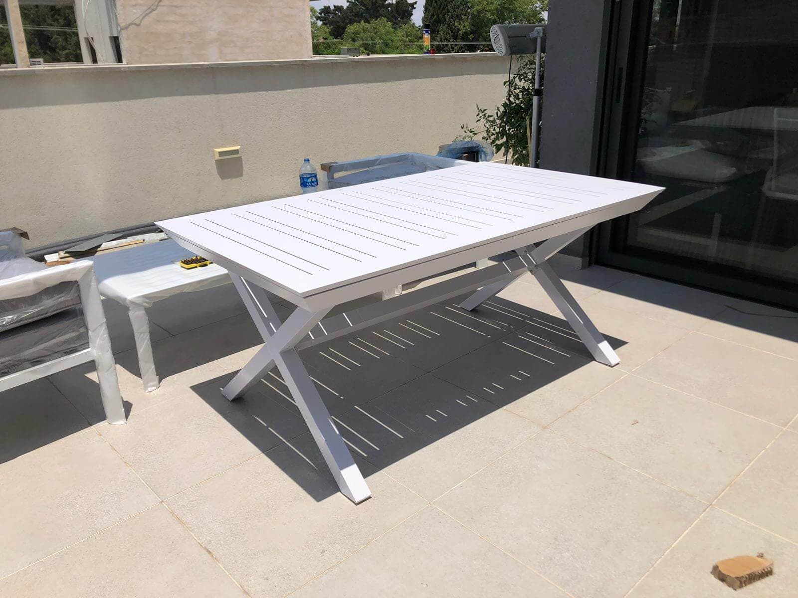 Table Aluminium 100*172/243 - version X