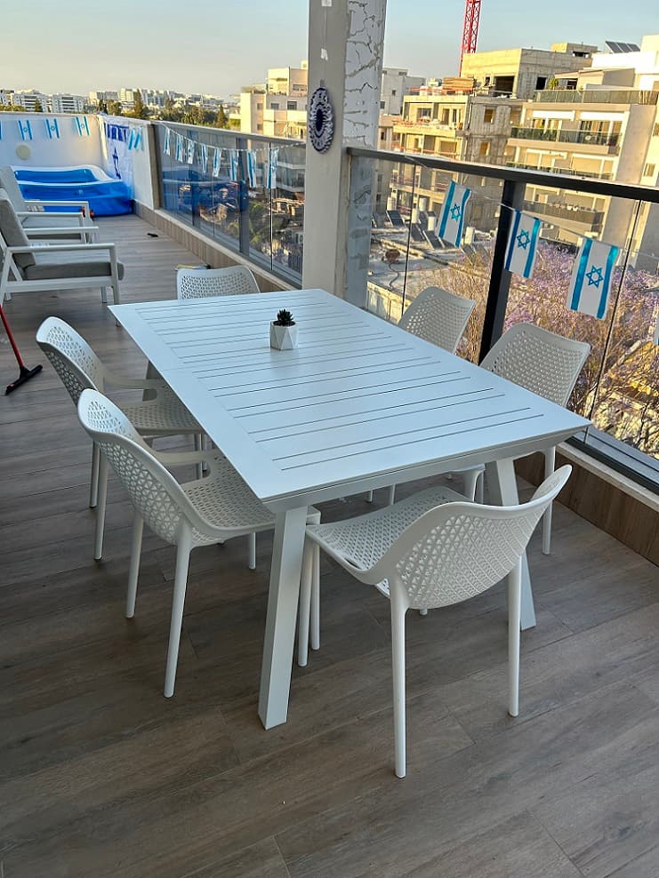 Table Aluminium 100*172/243