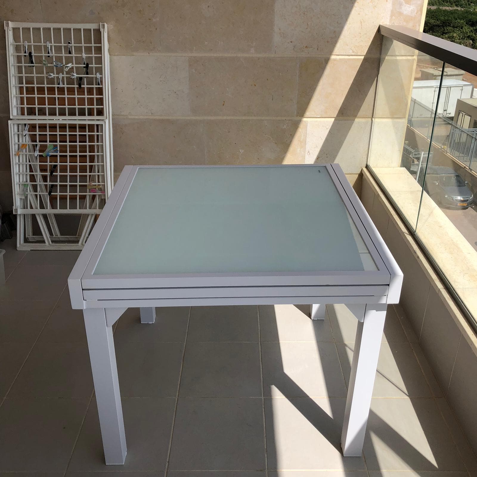 Table verre trempé 90*90/180