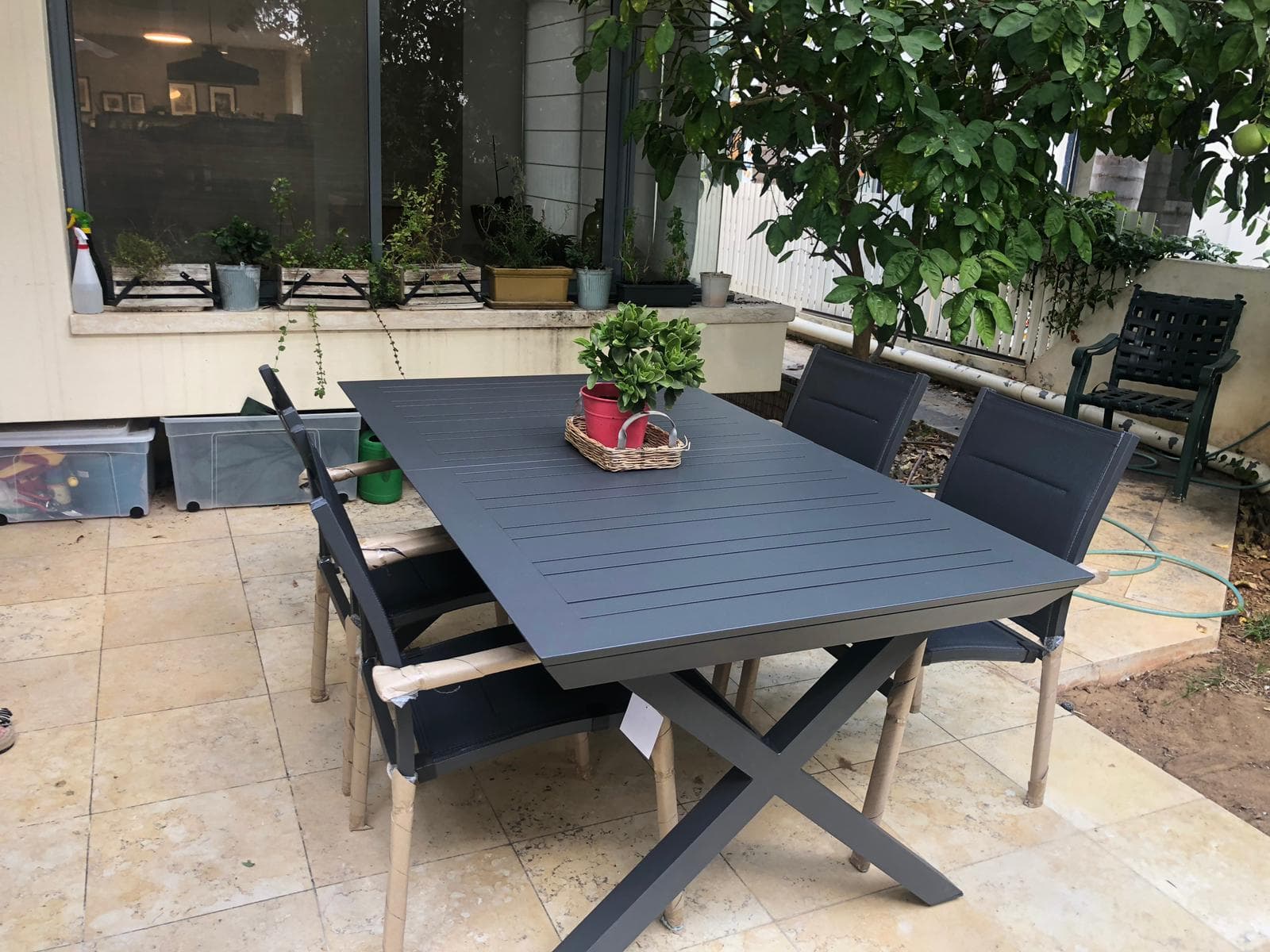 Table Aluminium 100*172/243 - version X