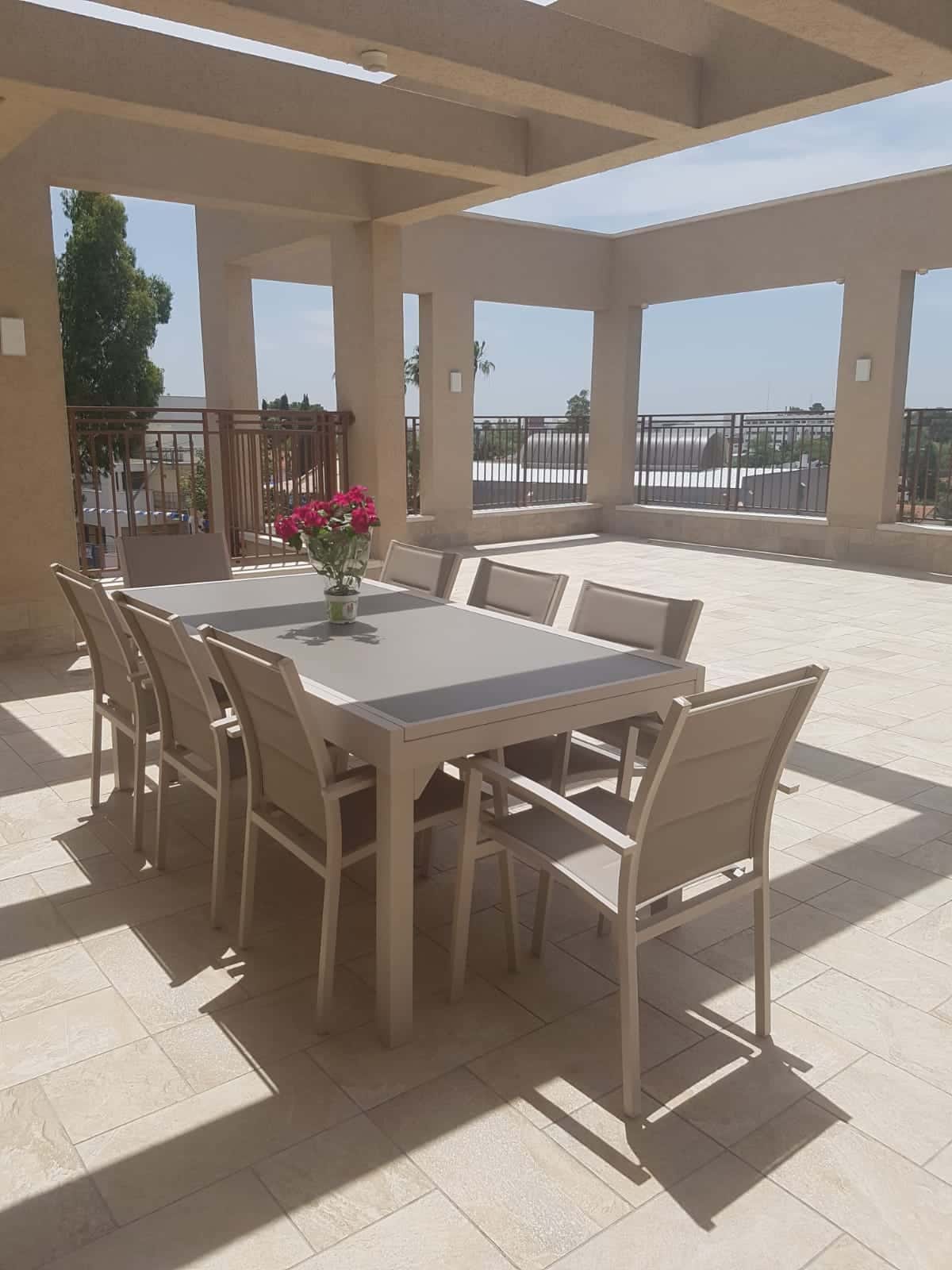 שולחן זכוכית 100*200/320