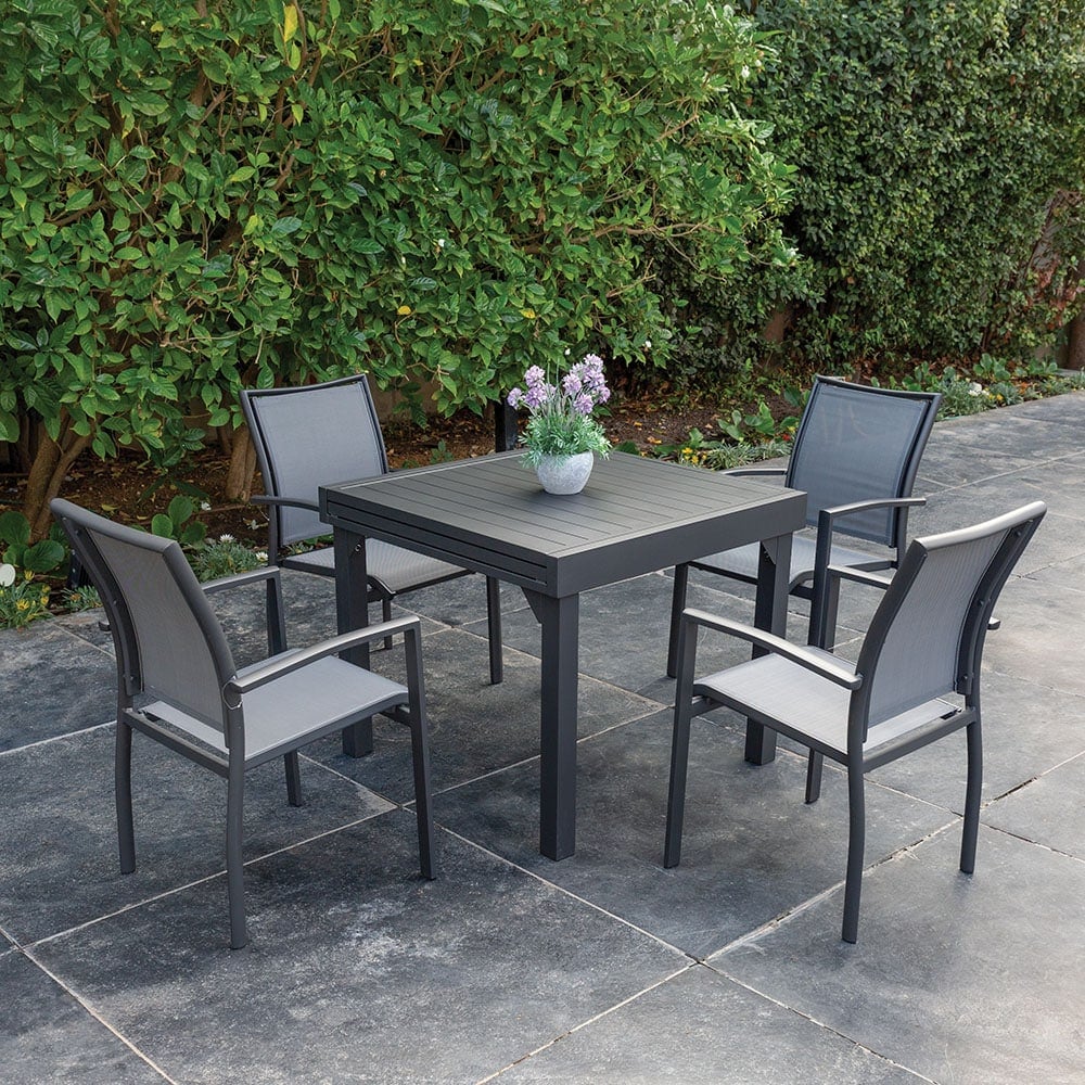 Table 100% aluminium 90*90/180