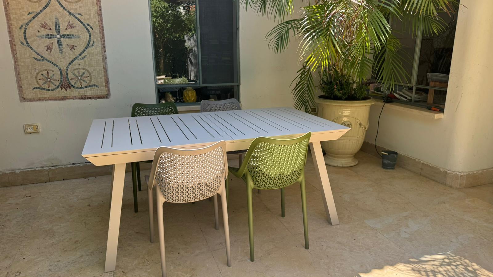 Table Aluminium 100*172/243