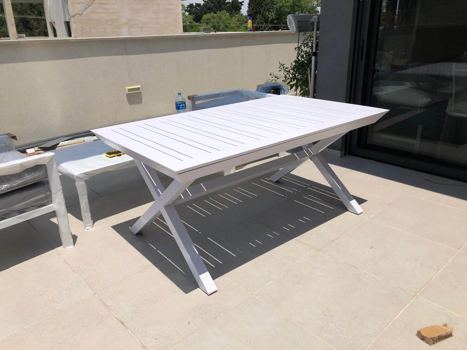 Table Aluminium 100*172/243 - version X