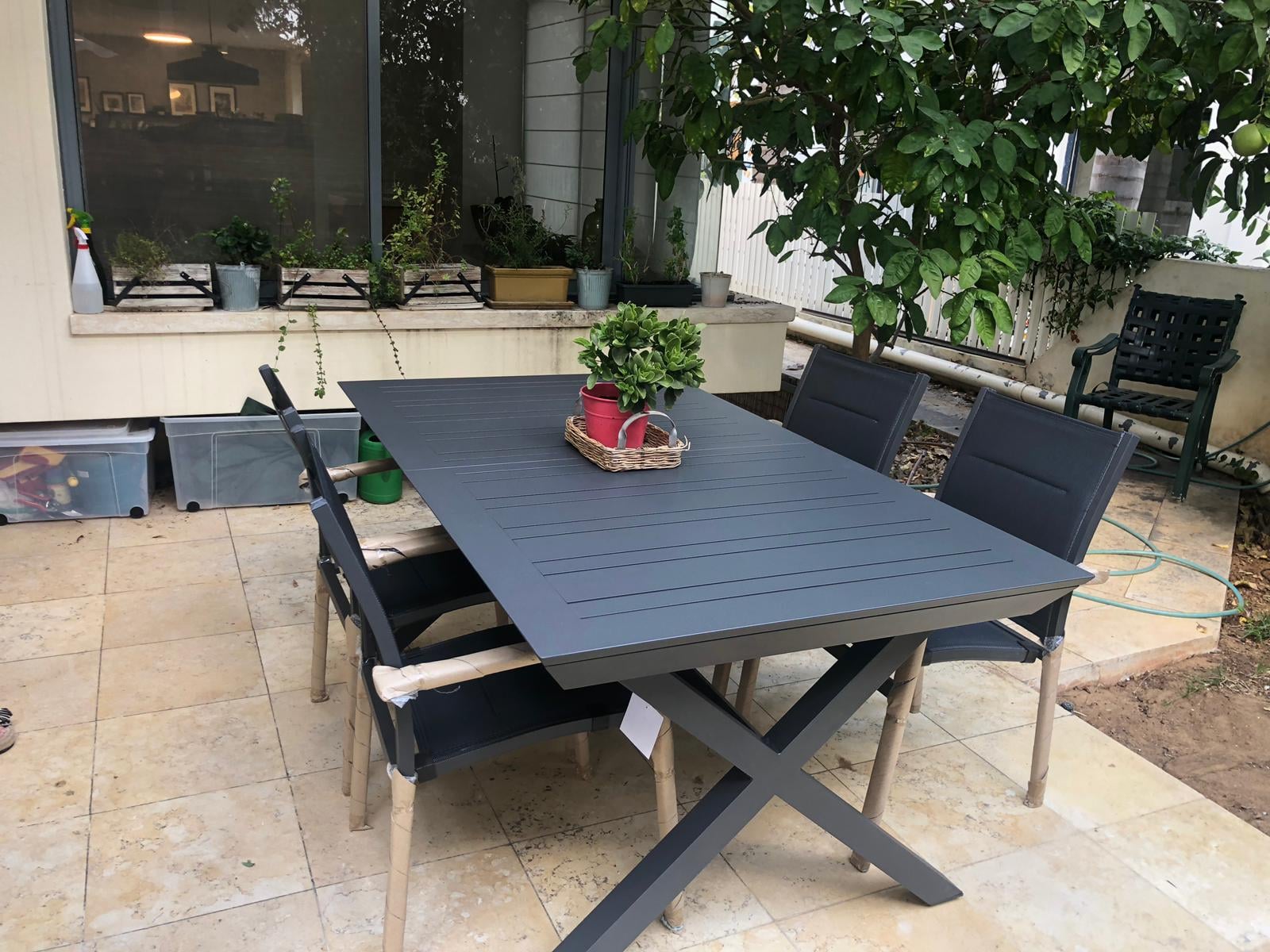 Table Aluminium 100*172/243 - version X