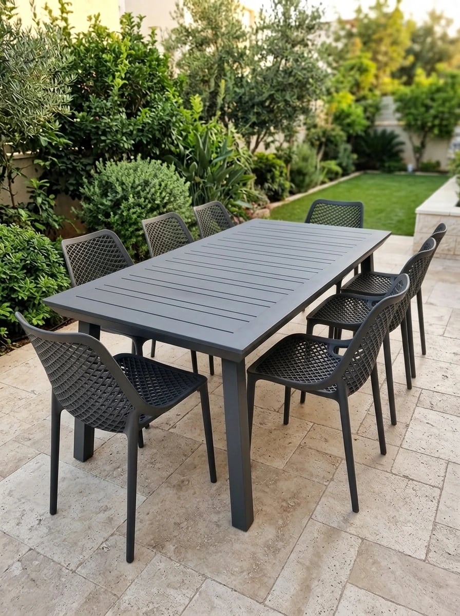 100* 216/297 Diagonal Leg Aluminum Table